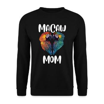 Macaw Mama Parrots Macaw Mom Bird Lover - Unisex Sweatshirt - black - Front - Alina (178cm) & Michal (187cm)