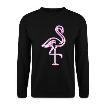 Flamant rose tenue femme flamants roses vie - Sweat-shirt Unisexe - noir - Devant - Alina (178cm) & Michal (187cm)