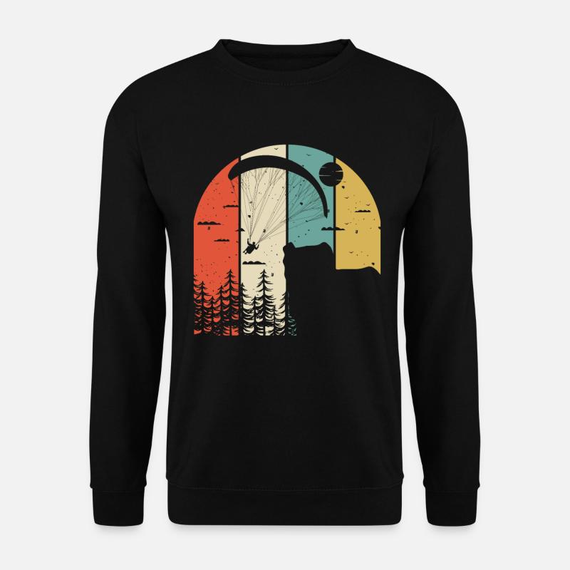 Paragliders Mountaineering Paragliding - Unisex Sweatshirt - black