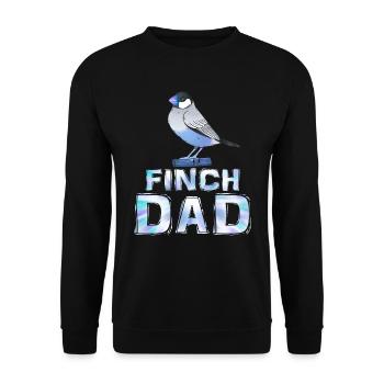 Finches Daddy Zebra Finches Bird Friend Men - Unisex Sweatshirt - black - Front - Alina (178cm) & Michal (187cm)