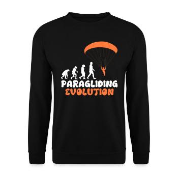 Paragliding Evolution Paraglider Girls - Unisex Sweatshirt - black - Front - Alina (178cm) & Michal (187cm)