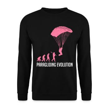 Paragliding Evolution Paragliding Women - Unisex Sweatshirt - black - Front - Alina (178cm) & Michal (187cm)