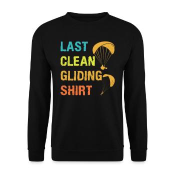 Gleitschirmflieger Last Clean Gliding Shirt - Unisex Pullover - Schwarz - Vorne - Alina (178cm) & Michal (187cm)