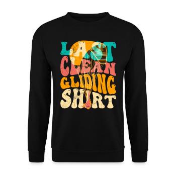 Gleitschirmfliegen Last Clean Gliding Shirt - Unisex Pullover - Schwarz - Vorne - Alina (178cm) & Michal (187cm)