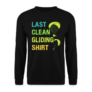 Gleitschirmflieger Last Clean Gliding Shirt - Unisex Pullover - Schwarz - Vorne - Alina (178cm) & Michal (187cm)