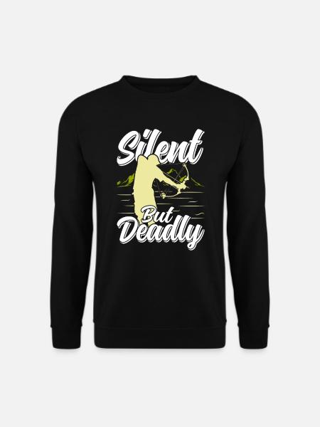 Bogenfischen Silent but Deadly Bogenfischer - Unisex Pullover - Schwarz