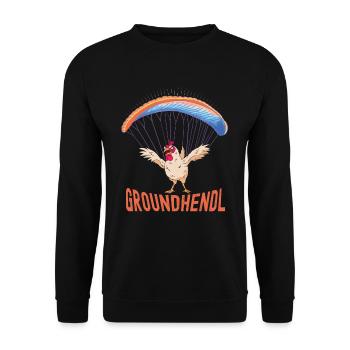 Paraglider Groundhendl Paraglider Women - Unisex Sweatshirt - black - Front - Alina (178cm) & Michal (187cm)