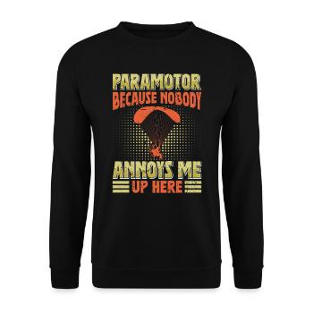 Paramoteur Personne ne m’ennuie ici Parapente - Sweat-shirt Unisexe - noir - Devant - Alina (178cm) & Michal (187cm)