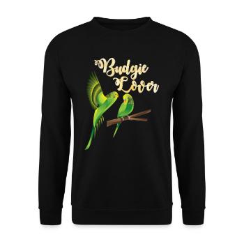 J’adore perruche perruche amateur perruche - Sweat-shirt Unisexe - noir - Devant - Alina (178cm) & Michal (187cm)