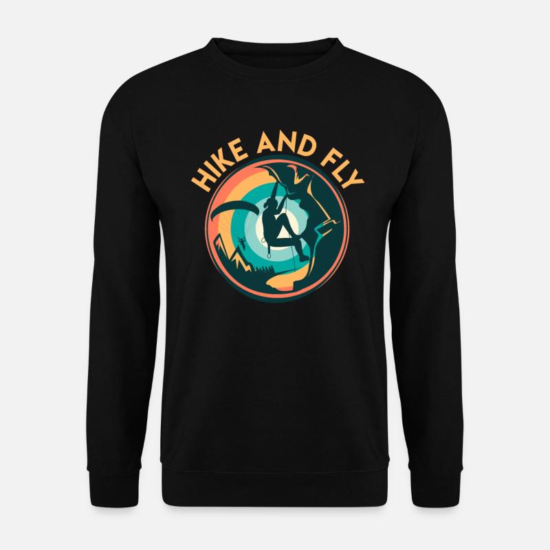 Paragliding Hike and Fly Mountaineering - Unisex Sweatshirt - black