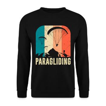 Parapente, vol sportif, parapente - Sweat-shirt Unisexe - noir - Devant - Alina (178cm) & Michal (187cm)