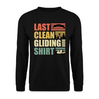 Gleitschirmflieger Last Clean Gliding Shirt - Unisex Pullover - Schwarz - Vorne - Alina (178cm) & Michal (187cm)