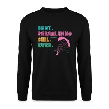 Parapente Meilleure fille de parapente jamais - Sweat-shirt Unisexe - noir - Devant - Alina (178cm) & Michal (187cm)