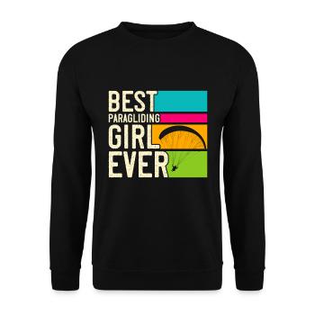 Meilleure fille de parapente Gleitschirmfliegen - Sweat-shirt Unisexe - noir - Devant - Alina (178cm) & Michal (187cm)