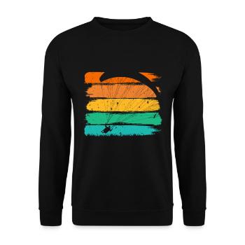 Paragliders Mountaineering Paragliding - Unisex Sweatshirt - black - Front - Alina (178cm) & Michal (187cm)