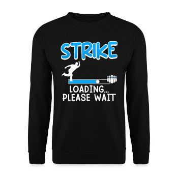 Chargement de grève... S’il vous plaît attendre Bowling - Sweat-shirt Unisexe - noir - Devant - Alina (178cm) & Michal (187cm)