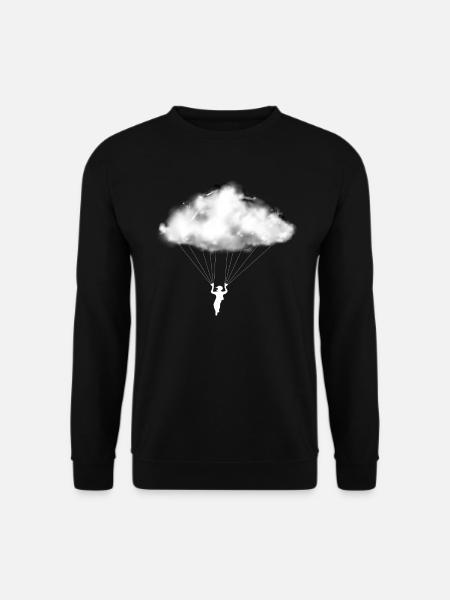 Paraglider Cloud Paraglider Mountains - Unisex Sweatshirt - black