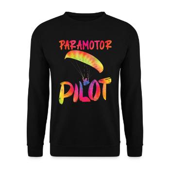 Chemise Parapente Pilote Parapente - Sweat-shirt Unisexe - noir - Devant - Alina (178cm) & Michal (187cm)