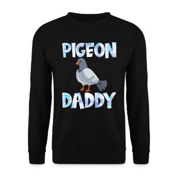 Pigeons Daddy Pigeon fanciers Pigeon fanciers Men - Unisex Sweatshirt - black - Front - Alina (178cm) & Michal (187cm)