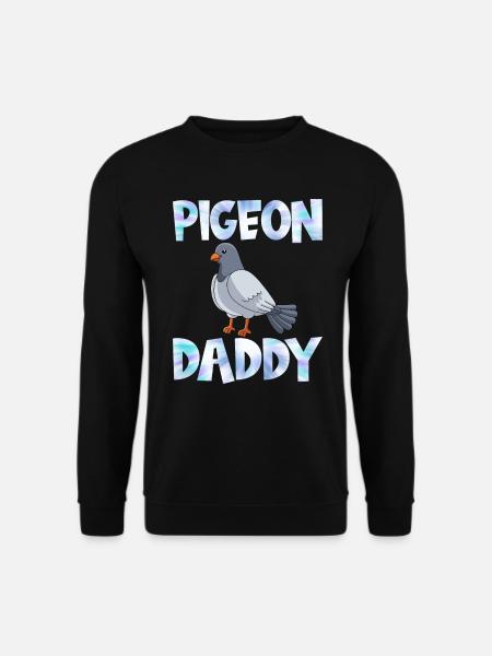 Tauben Papa Taubenliebhaber Taubenzüchter Männer - Unisex Pullover - Schwarz