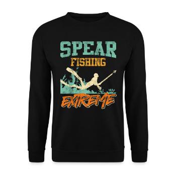 Spearfishing Spearfishing Extreme Dive Harpoon - Unisex Sweatshirt - black - Front - Alina (178cm) & Michal (187cm)