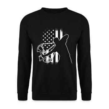 Bow Fishing Bow Hunter Fish Hunting Bow - Unisex Sweatshirt - black - Front - Alina (178cm) & Michal (187cm)
