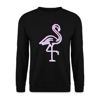 Flamant rose tenue femme flamants roses vie - Sweat-shirt Unisexe - noir - Devant - Alina (178cm) & Michal (187cm)