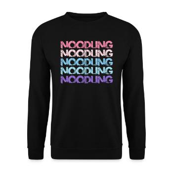 Catfish Noodling Flathead Fish Angler Noodler - Unisex Sweatshirt - black - Front - Alina (178cm) & Michal (187cm)