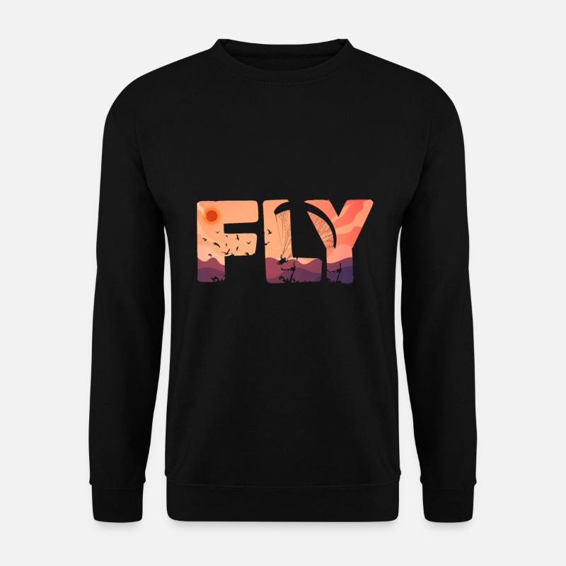 Flying Paragliders Paragliding Pilots - Unisex Sweatshirt - black