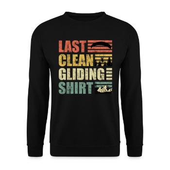 Gleitschirmflieger Last Clean Gliding Shirt - Unisex Pullover - Schwarz - Vorne - Alina (178cm) & Michal (187cm)