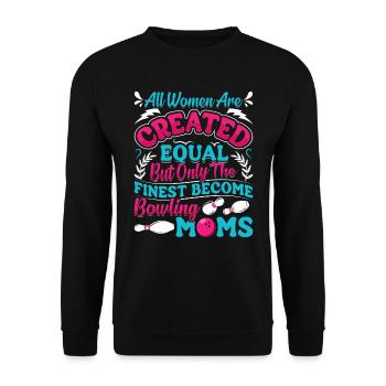 Chemise de bowling Toutes les femmes sont créées égales Damen - Sweat-shirt Unisexe - noir - Devant - Alina (178cm) & Michal (187cm)