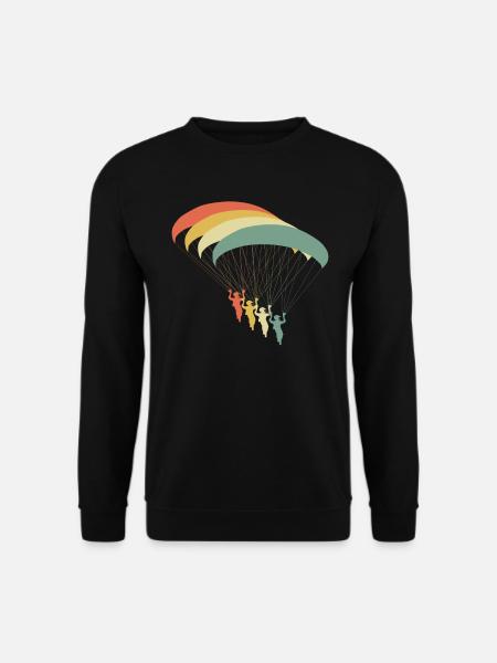 Paragliding Flug Gleitschirmflieger - Unisex Pullover - Schwarz