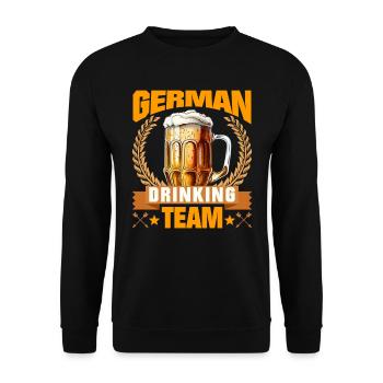 Équipe allemande de boissons Boarisches Bier München - Sweat-shirt Unisexe - noir - Devant - Alina (178cm) & Michal (187cm)