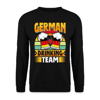 Équipe allemande de buveurs Bierfan - Sweat-shirt Unisexe - noir - Devant - Alina (178cm) & Michal (187cm)