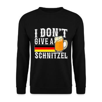 Je ne donne pas un fan de bière schnitzel - Sweat-shirt Unisexe - noir - Devant - Alina (178cm) & Michal (187cm)