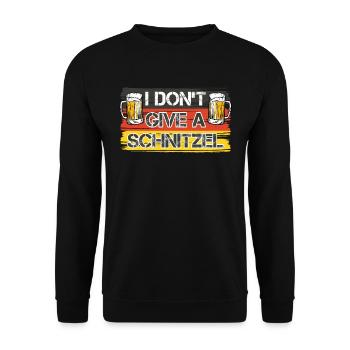Volksfest Bayern Bierfan Je ne donne pas un Schnitzel - Sweat-shirt Unisexe - noir - Devant - Alina (178cm) & Michal (187cm)