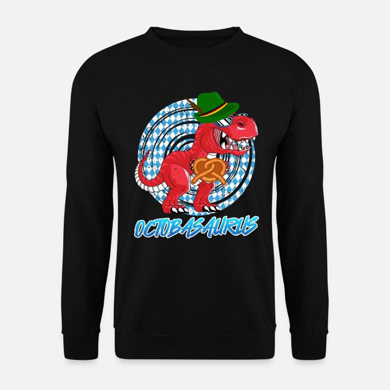 Oktobasaurus Rex Dinosaure Bretzel - Sweat-shirt Unisexe - noir