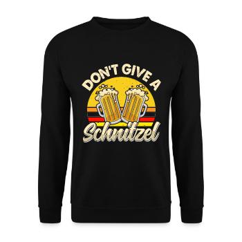 La nourriture allemande ne donne pas un fan de bière Schnitzel - Sweat-shirt Unisexe - noir - Devant - Alina (178cm) & Michal (187cm)