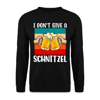 Cuisine allemande Je ne donne pas un fan de bière schnitzel - Sweat-shirt Unisexe - noir - Devant - Alina (178cm) & Michal (187cm)