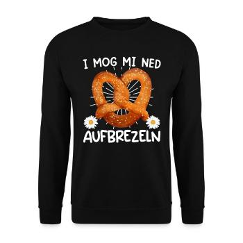 Bayerisch I Mog mi ned Aufbrezeln Deutsche - Unisex Sweatshirt - black - Front - Alina (178cm) & Michal (187cm)