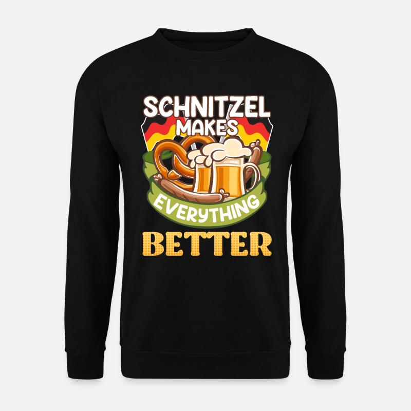 Schnitzel makes Everything Better Deutschland - Unisex Pullover - Schwarz