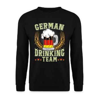 Équipe allemande de buveurs Bierfan - Sweat-shirt Unisexe - noir - Devant - Alina (178cm) & Michal (187cm)