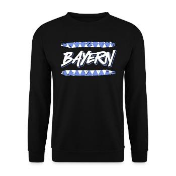 Bavaria Bavarian Tradition Free State of Bavaria - Unisex Sweatshirt - black - Front - Alina (178cm) & Michal (187cm)