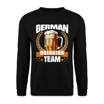 German Drinking Team Boarisches Bier München - Unisex Pullover - Schwarz - Vorne - Alina (178cm) & Michal (187cm)