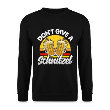 Je ne donne pas un fan de bière schnitzel - Sweat-shirt Unisexe - noir - Devant - Alina (178cm) & Michal (187cm)