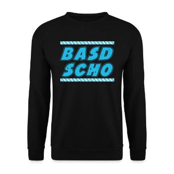 Basd Scho Freistaat Bayern Bayerisches Shirt - Unisex Pullover - Schwarz - Vorne - Alina (178cm) & Michal (187cm)