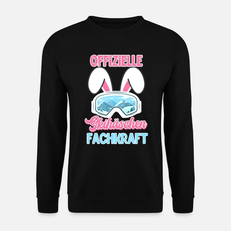 Offizielle Skihäschen Fachkraft Hasenohren Frauen - Unisex Pullover - Schwarz