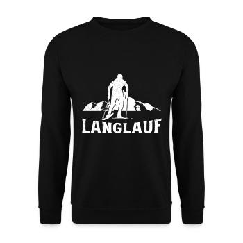 Skilanglauf Langläufer Langlauf Skiläufer - Unisex Pullover - Schwarz - Vorne - Alina (178cm) & Michal (187cm)