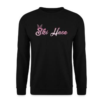 Ski Bunny Cool Skiing Women Après Party - Unisex Sweatshirt - black - Front - Alina (178cm) & Michal (187cm)