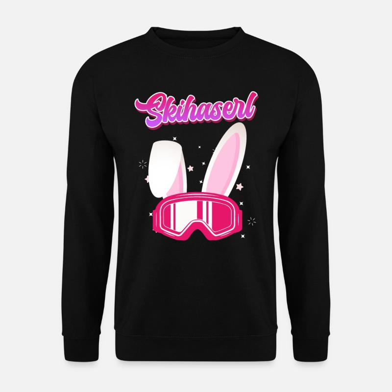 Skihaserl Apres Ski Party Skifahrerin Bunny - Unisex Pullover - Schwarz